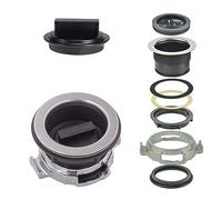 PeiDog 2 in 1 Garbage Disposal Stopper and Garbage Disposal Sink Flange Kit for Waste King,Garbage Disposal Drain Assembly Kit,Rubber Flange and Drain Lock Nut for Waste King (110mm)