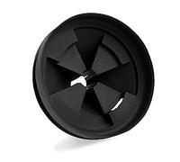 PeiDog Sink Baffle QCB-AM Replacement for InSinkErator disposals, 3.25" Garbage Disposal Splash Guard, Removable Quiet Collar Drain Plugs, Black