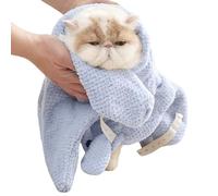 Peignoir Pour - Robes De Chien Pour Après Le Bain,Serviette De Chiot Absorbante À Séchage Avec Conception De Fermeture À Glissière De Sangle À Pied - Appareils Et Accessoires Pour Chats Pour