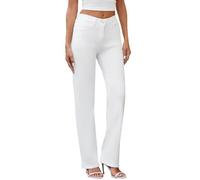 PEIHOT Women's Jeans 90s Mid Rise Bootcut High Stretch Boot Cut Denim Pants Pantalones De Mujer, 201-white, Large