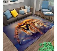 PEIHUODAN 3D Animal Visual Rug, Modern Cool Visual Spider Close-up Decorative Floor Mat, Essential Atmosphere Carpet for Teenagers Kids Gaming Room, Living Room, Bedroom (Colour 2,100x150cm)