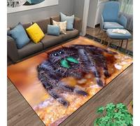 PEIHUODAN 3D Animal Visual Rug, Modern Cool Visual Spider Close-up Decorative Floor Mat, Essential Atmosphere Carpet for Teenagers Kids Gaming Room, Living Room, Bedroom (Colour 5,100x120cm)
