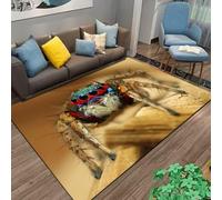 PEIHUODAN 3D Animal Visual Rug, Modern Cool Visual Spider Close-up Decorative Floor Mat, Essential Atmosphere Carpet for Teenagers Kids Gaming Room, Living Room, Bedroom (Colour 3,100x120cm)