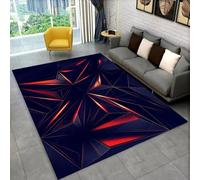 PEIHUODAN 3D Neon Visual Line Decorative Carpet, A Must-have Rug for Teenagers' and Kids Gaming Rooms, Modern Gaming Floor Mat Suitable for Living Room Bedroom E-sports Room (Colour 6,100x150cm)