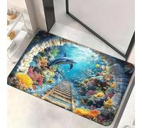 PEIHUODAN 3D Optical Illusion Rug, Soft Non Slip Washable Rug with 3D Hole Effect, for Hallway Living Room Kids Room and Entrance Doormat Decor (Colour 6,80x120cm)