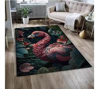 PEIHUODAN 3D Visual Flamingo Decorative Carpet, Modern Living Room Flamingo Game Area Rug, Soft Non-slip Floor Mat for Teenagers', Kids Rooms Suitable for Bedrooms, Gaming Rooms (Colour 3,160x200cm)