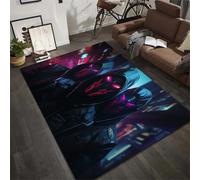 PEIHUODAN 3D Visual Game Carpet, Cool Cartoon Anime Cyber Decoration Floor Mat, Soft Carpet Essential for Teenagers' and Kids Bedrooms Suitable for Living Rooms and Bedrooms (Colour 6,160x230cm)