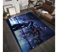 PEIHUODAN 3D Visual Game Carpet, Cool Cartoon Anime Cyber Decoration Floor Mat, Soft Carpet Essential for Teenagers' and Kids Bedrooms Suitable for Living Rooms and Bedrooms (Colour 5,100x150cm)
