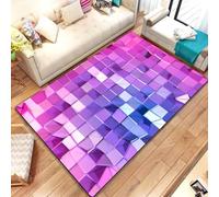 PEIHUODAN 3D Visual Neon Gaming Rugs, Cool Neon Light Ambient Decorative Carpet, Teenagers Kids and Boys Must Have Gaming Floor Mats Suitable for Living Room, Bedroom, Game Room (Colour 5,160x200cm)