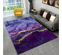 PEIHUODAN Area Rugs, Modern Marble Textured Decorative Rug, Boys and Girls Gaming Non-slip Floor Mat, Soft Marble Water Patterned Style Carpet for Living Room Bedroom Kitchen (Colour 4,80x120cm)