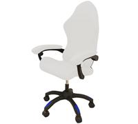 PEIHUODAN Gaming Chair Cover, High Elastic Polyester Waterproof Chair Protector Slipcover, Universal Stretch Cover for Office Computer Gaming Chairs, Easy to Install & Clean (White)