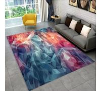 PEIHUODAN Gaming Decorative Non-Slip Rug for Teenagers' Kid's Bedrooms, Modern Multicolour 3D Visual Style Soft Carpet, Cool Area Rug for Living Rooms, Games Rooms, E-sports Room (Colour 5,160x200cm)