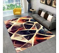 PEIHUODAN Gaming Decorative Non-Slip Rug for Teenagers' Kid's Bedrooms, Modern Multicolour 3D Visual Style Soft Carpet, Cool Area Rug for Living Rooms, Games Rooms, E-sports Room (Colour 3,80x160cm)