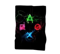 PEIHUODAN Large Beach Towel Poncho Microfiber Black Blue Grey XL XXL Game Theme Gamer Gamepad Video Game Boy Men's Bath Towel Quick Dry Sunbathing Lounger Mat Spa Blanket Travel (Colour6,75x150 cm)