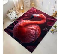 PEIHUODAN Living Room Area Flame Bird Rug, 3D Cool Jungle Flamingo Game Floor Mat, Teenager Children's Bedroom Bedside Gaming Decorative Carpet Suitable for Boys'/girls' Rooms (Colour 4,160x200cm)