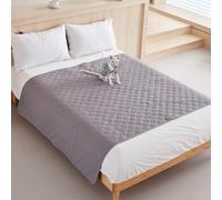 PEIHUODAN Premium Waterproof Pet Dog Bed Blanket - Ultra Soft & Machine Washable Sofa Protector for Dogs & Puppies, Nonslip Bottom, Anti-Shedding, Ideal for All Seasons (Light Gray,200x200 cm)