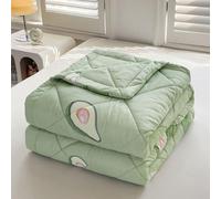 PEIHUODAN Reversible Lightweight Coverless Duvet - No Cover Needed Summer Quilt, Breathable & Hypoallergenic Bedding for Hot Sleepers - Single/Double/Super King (COLOR 1,200x230cm)