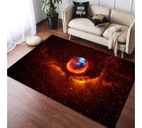 PEIHUODAN Teenagers and Kids Bedroom Decorative Carpet, 3D Visual Star Planet Style Soft Non-Slip Floor Mat, Boys Gaming Room Ambience Area Rug Suitable for Living Room Bedroom (Colour 2,80x160cm)