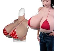 Peikey Huge Breastplate S-Z CUP Silicone Breast Forms Breast Plates for Crossdressers Drag Queen LGBTQ Cosplay, S CUP, Nude