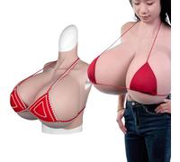 Peikey Huge Breastplate S-Z CUP Silicone Breast Forms Breast Plates for Crossdressers Drag Queen LGBTQ Cosplay, S CUP, White
