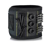 PEILINZE Magnetic Wristband for Tool Father Colleague with Magnets Adjustable Size Suitable for Fixing with Screw Nails Wrenches