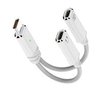 PEILINZE USB C Charging Adapter 2 in 1 USB C Splitter Short Type C Charging Cable with USB Female and USB C Female for Phone