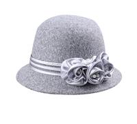 PEILINZE Wool Hat,Fashion Fedoras Caps Bowler Hat For Women 20S Flapper Costume Wool Hat Cocktail Party Caps Winter Autumn Warm Headpiece