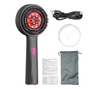 Peine Masajeador De Cuero Cabelludo Eléctrico - Cepillo De Masaje 21x8,5 Cm, Masajeador Dee Cabello Impermeable, Modos Relajantes Y Calmantes, Estimula El Crecimiento, Spa En Casa Para Mujeres Y Hombr