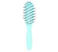 Peine para el cabello de menisco, cepillo húmedo y seco, cepillo de masaje de peluquería con estilo de nailon para peluquería, uso doméstico, 23,5x4,2x3cm, peine curvo pequeño (Verde)
