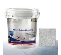 Peinture Sol Époxy - Revêtement Car Leveller | Effet Marbre Haute Brillance, Antidérapant Résistant Usure, Fausse Imitation Pierre, Sable Coloré, Pour Atelier, Garage, Domicile, Dalle Béton Ciment Int