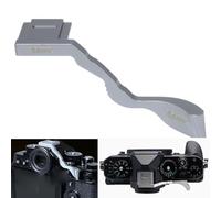 PEIPRO ZF Camera Handle for Nikon ZFC Camera | Thumb Rest for Hot Shoe Made of Metal and Quick Release Plate | Ergonomic Grip Holder with Silicone Protection | ZF Camera Accessories, Silver