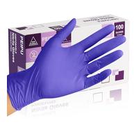 PEIPU Nitrile Gloves, Disposable Cleaning Gloves, Powder Free, Latex Free,Rubber Free, Single Use Non-Sterile Protective Gloves for Cooking, Cleaning & More, (X-Large, 100-Count)