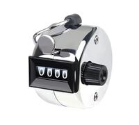 peiqiup Metal Hand Tally Counters Clicker for Counting, 4 Digit Click Counter, Mini Metal Hand Counter, For Counting Golf and Sports Activities