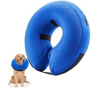 Peishimao Inflatable Collar for Dogs and Cats, Protective Pet Recovery Cone Soft Comfy Does Not Block Vision Adjustable E-Collar for Stop Licking Wounds Suitable for Small Medium Pets (M)