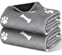 Peishimao Washable Puppy Pads 2 Pack, 60x45cm Reusable Dog Pee Pads Super Absorbent and Waterproof, Non-Slip Leak-Proof Fast Drying Training Mat for Floor Protector,Crate, Home Car Travel