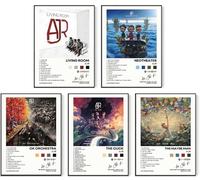 PEIXEN AJR Album Cover Signed Limited Posters Print Rapper Music Posters Canvas Wall Art Room Aesthetic Set of 5 for Teen and Girls Dorm Decor 8x10 inch Unframed