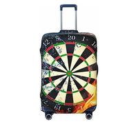 PEIXEN Darts Board Luggage Cover Elastic Suitcase Cover Protector Anti-scratch Travel Suitcase Protector Cover Fit 18-32 Inch Luggage, Black, L