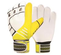 PEIXEN Professional Goalkeeper Gloves, Latex Palm & Breathable PU, Adjustable Wrist Strap with Finger Protection, Lightweight for Match/Training yellow