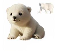 PEIXEN White polar bear plush toy, 21 cm/28 cm cuddly AI interactive sensor, soft plush toy, suitable for children to play with before bedtime 28cm