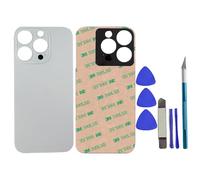 Peixiong 16 Pro Max Rear Back Glass Replacement for iPhone 16 Pro Max Rear Back Glass Cover Replacement 6.9-inch with Pre-Installed Adhesive + Professional Reparing Tool Kit(White Titanium)
