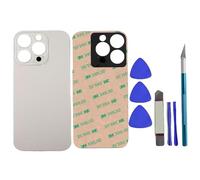 Peixiong 16 Pro Rear Back Glass Replacement for iPhone 16 Pro Rear Back Glass Cover Replacement 6.3-inch with Pre-Installed Adhesive and 16Pro Reparing Tool Kit (Desert Titanium)