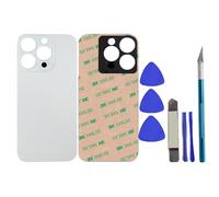Peixiong 16 Pro Rear Back Glass Replacement for iPhone 16 Pro Rear Back Glass Cover Replacement 6.3-inch with Pre-Installed Adhesive and 16Pro Reparing Tool Kit (White Titanium)