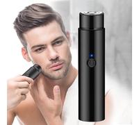 Peixiong Mini Electric Shaver, Portable Rotary Men's Razor, Cordless USB Rechargeable Waterproof Pocket Shaver for Travel or Home Use, Wet and Dry Use, 1 Count