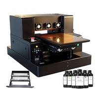 PEIXU A4 UV Printer Multifunctional Laser Color UVDTF Bottle Automatic Flatbed Tablet Printer,USB 2.0, Resolution 1440x1440 dpi,Wooden,Bottle,PVC and Metal Printing,with Ink