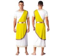 PEIXUEZZHENG Men Halloween Cosplay Roman Gladiator Medieval Knight Outfits for Carnival Party