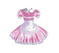 PEIXUEZZHENG Sissy Pink Dress Maid Cosplay Costumes Can Be Customized,XXL,pink