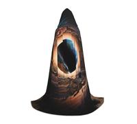 peiyeety Abstract Planet Nebula Galaxy Hooded Cloak For Adult Teenager Halloween Hooded Cape Wizard Robe With Cape Fear