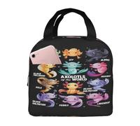 peiyeety Axolotls of The World Lunch Bag for Unisex Reusable Insulated Lunch Box Large Capacity Reusable Insulated Cooler