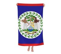 peiyeety Beach Towel Belize Flag Sign Microfiber Beach Towels Blanket Oversized Tropical Big Extra Large XL Pool Towels Quick Dry Sandproof for Women Girls Kids