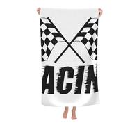 peiyeety Beach Towel Checkered Flags Race Car Flag(1) Microfiber Beach Towels Blanket Oversized Tropical Big Extra Large XL Pool Towels Quick Dry Sandproof for Women Girls Kids